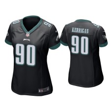 Women's Philadelphia Eagles #90 Ryan Kerrigan Black Game Jersey