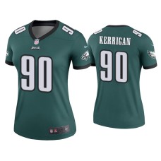 Women's Philadelphia Eagles #90 Ryan Kerrigan Green Legend Jersey