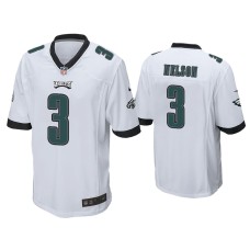 Men's Philadelphia Eagles #3 Steven Nelson White Game Jersey