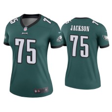 Women's Philadelphia Eagles #75 Tarron Jackson Green Legend Jersey