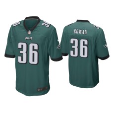 Men's Philadelphia Eagles #36 Tay Gowan Green Game Jersey