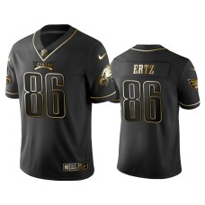 Men's Philadelphia Eagles #86 2019 Golden Edition Vapor Untouchable Limited Zach Ertz Black Jersey's