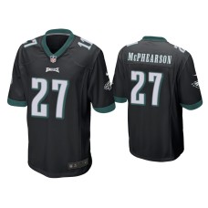 Men's Philadelphia Eagles #27 Zech McPhearson Black Game Jersey