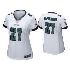 Women's Philadelphia Eagles #27 Zech McPhearson White Game Jersey