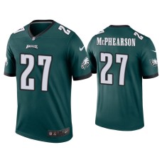 Men's Philadelphia Eagles #27 Zech McPhearson Green Legend Jersey