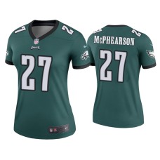 Women's Philadelphia Eagles #27 Zech McPhearson Green Legend Jersey