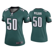 Women's Philadelphia Eagles #50 Eric Wilson Green Legend Jersey