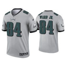 Men's Philadelphia Eagles #84 Greg Ward Jr. Silver Inverted Legend Jersey