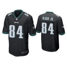 Men's Philadelphia Eagles #84 Greg Ward Jr. Black Game Jersey