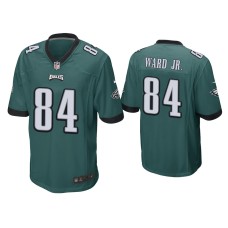 Men's Philadelphia Eagles #84 Greg Ward Jr. Midnight Green Game Jersey