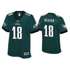 Women's Philadelphia Eagles #18 Jalen Reagor Green Pro Line Jersey