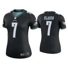 Women's Philadelphia Eagles #7 Color Rush Legend Joe Flacco Black Jersey