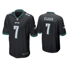 Men's Philadelphia Eagles #7 Joe Flacco Black Game Jersey