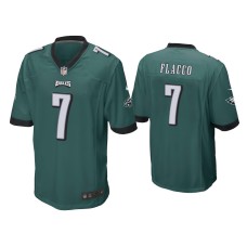 Men's Philadelphia Eagles #7 Joe Flacco Green Game Jersey