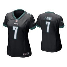 Women's Philadelphia Eagles #7 Joe Flacco Black Game Jersey