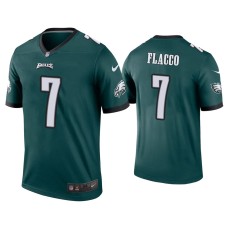 Men's Philadelphia Eagles #7 Joe Flacco Green Legend Jersey