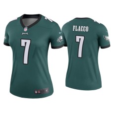 Women's Philadelphia Eagles #7 Joe Flacco Green Legend Jersey