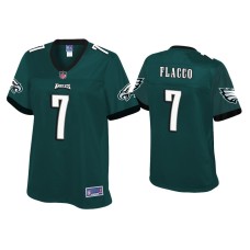 Women's Philadelphia Eagles #7 Joe Flacco Green Pro Line Jersey