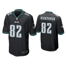 Men's Philadelphia Eagles #82 John Hightower Black Game Jersey