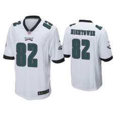 Men's Philadelphia Eagles #82 John Hightower White Game Jersey