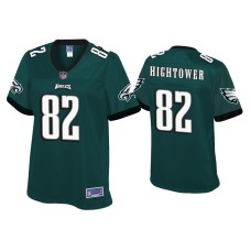 Women's Philadelphia Eagles #82 John Hightower Green Pro Line Jersey