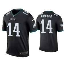 Men's Philadelphia Eagles #14 Color Rush Legend Kenneth Gainwell Black Jersey