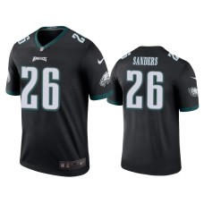 Men's Philadelphia Eagles #26 Miles Sanders Black NFL Draft Color Rush Legend Jersey