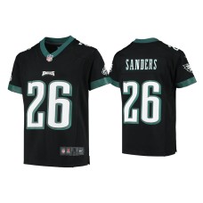 Youth Philadelphia Eagles #26 Miles Sanders Black Game Jersey