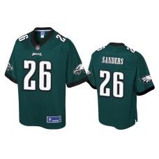 Men's Philadelphia Eagles #26 Miles Sanders Green Pro Line Jersey