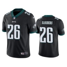 Men's Philadelphia Eagles #26 Miles Sanders Black NFL Draft Vapor Limited Jersey