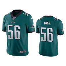 Men's Philadelphia Eagles #56 100th Season Chris Long Midnight Green Limited Jersey