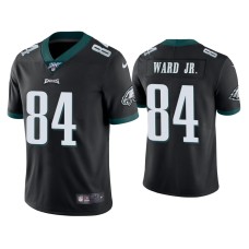 Men's Philadelphia Eagles #84 Greg Ward Jr. 100th Season Black Vapor Limited Jersey