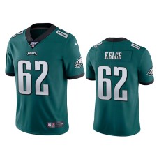 Men's Philadelphia Eagles #62 100th Season Jason Kelce Midnight Green Limited Jersey