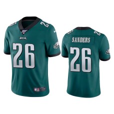 Men's Philadelphia Eagles #26 100th Season Miles Sanders Midnight Green Limited Jersey