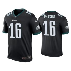 Men's Philadelphia Eagles #16 Quez Watkins Black Legend Jersey