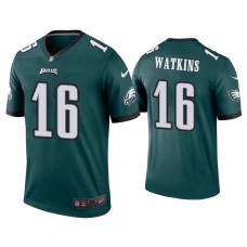 Men's Philadelphia Eagles #16 Quez Watkins Green Legend Jersey