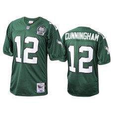 Men's Philadelphia Eagles #12 Randall Cunningham Kelly Green 1992 Authentic Throwback Jersey