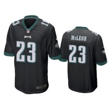 Men's Philadelphia Eagles #23 Rodney McLeod Black Game Jersey