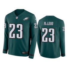 Men's Philadelphia Eagles #23 Rodney McLeod Green Therma Long Sleeve Jersey