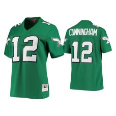 Women's Philadelphia Eagles #12 Randall Cunningham Kelly Green 1990 Legacy Replica Jersey