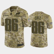 Men's Philadelphia Eagles #86 Zach Ertz Nike Salute to Service Limited Jersey - Camo