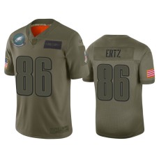 Men's Philadelphia Eagles #86 Zach Ertz Camo 2019 Salute to Service Limited Jersey