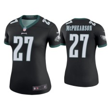 Women's Philadelphia Eagles #27 Color Rush Legend Zech McPhearson Black Jersey