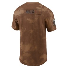 Buffalo Bills Nike 2023 Salute To Service Sideline T-Shirt - Brown