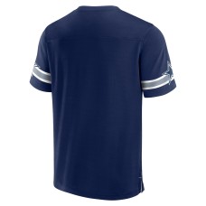 Dallas Cowboys Jersey Tackle V-Neck T-Shirt - Navy