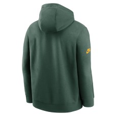 Green Bay Packers Nike 2023 Sideline Club Alternate Tri-Blend Pullover Hoodie - Green