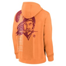 Tampa Bay Buccaneers Nike Throwback Layered Logo Statement Pullover Hoodie - Orange