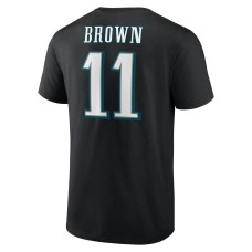 A.J. Brown Philadelphia Eagles Icon Player Name & Number T-Shirt - Black