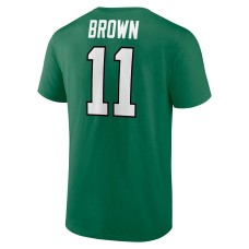 A.J. Brown Philadelphia Eagles Player Icon Name & Number T-Shirt - Kelly Green