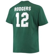 Aaron Rodgers Green Bay Packers Big & Tall Player Name & Number T-Shirt - Green